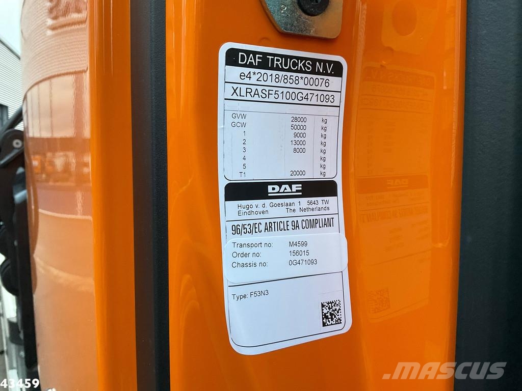 DAF FAN XD 450 Hiab 23 Tonmeter laadkraan Abrollkipper