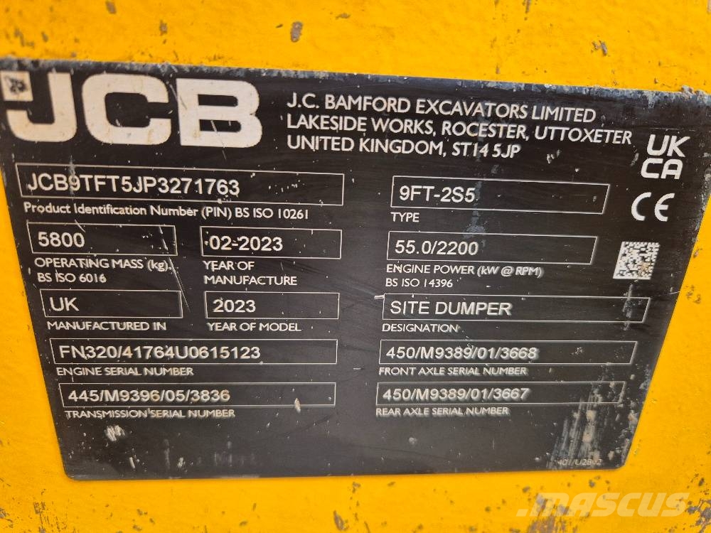 JCB 9TFT Belden kirma kamyonlar