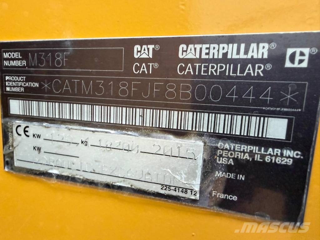 CAT M 318 F Bagri na kolesih