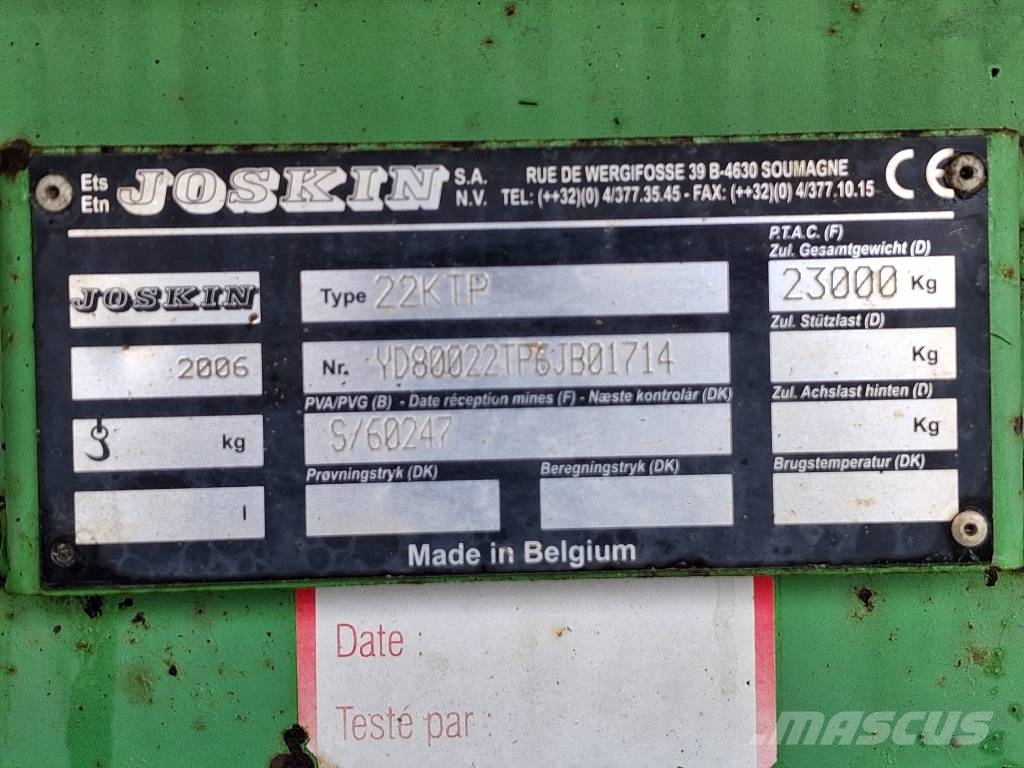 Joskin Trans KTPH 22/50 Самосвальні причепи