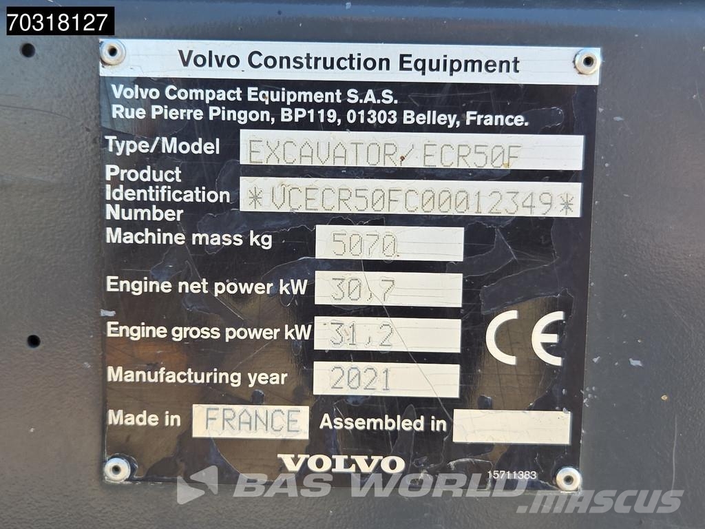 Volvo ECR50 F A/C Мини-экскаваторы