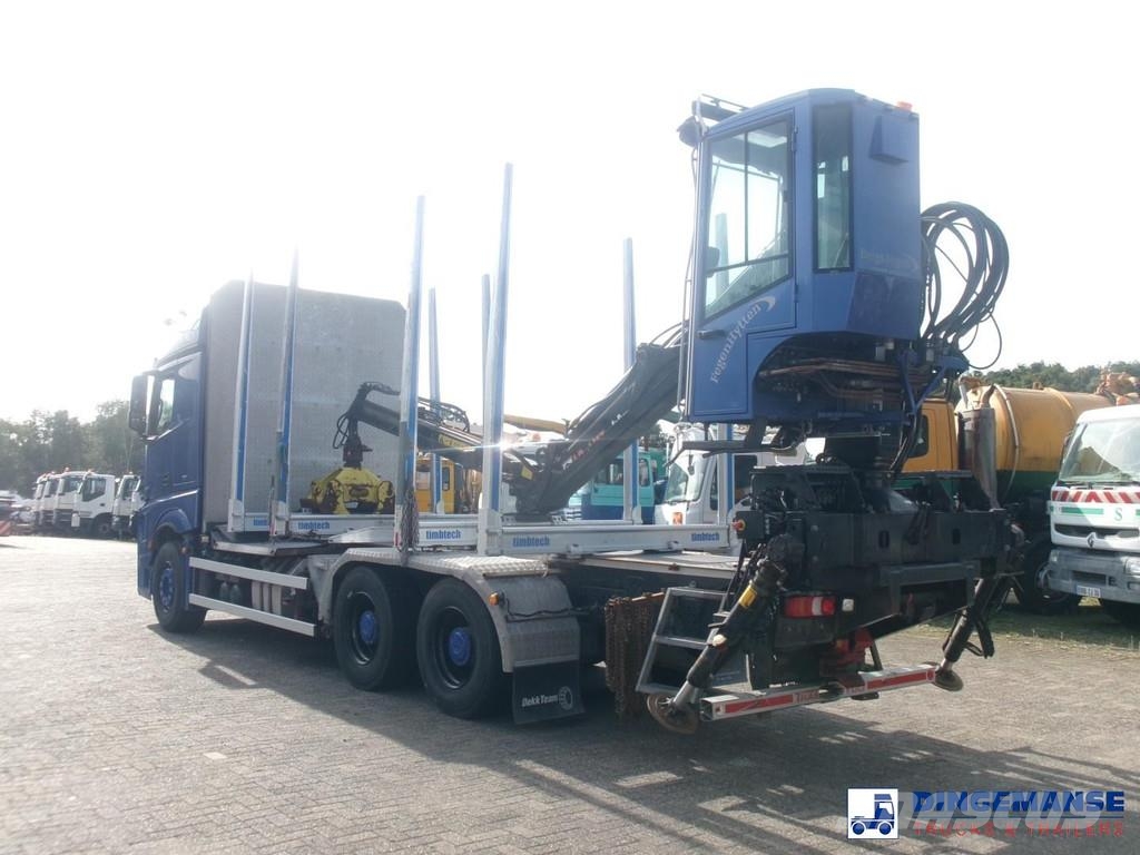 Mercedes-Benz Actros 2663 6x4 Euro 6 loglift F96 crane timber tr 全路面起重機/吊車