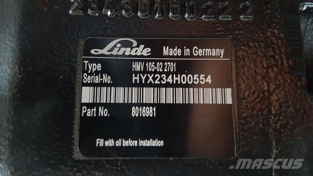 Linde HMV105-02 - Atlas 75S - Drive motor/Fahrmotor 油壓