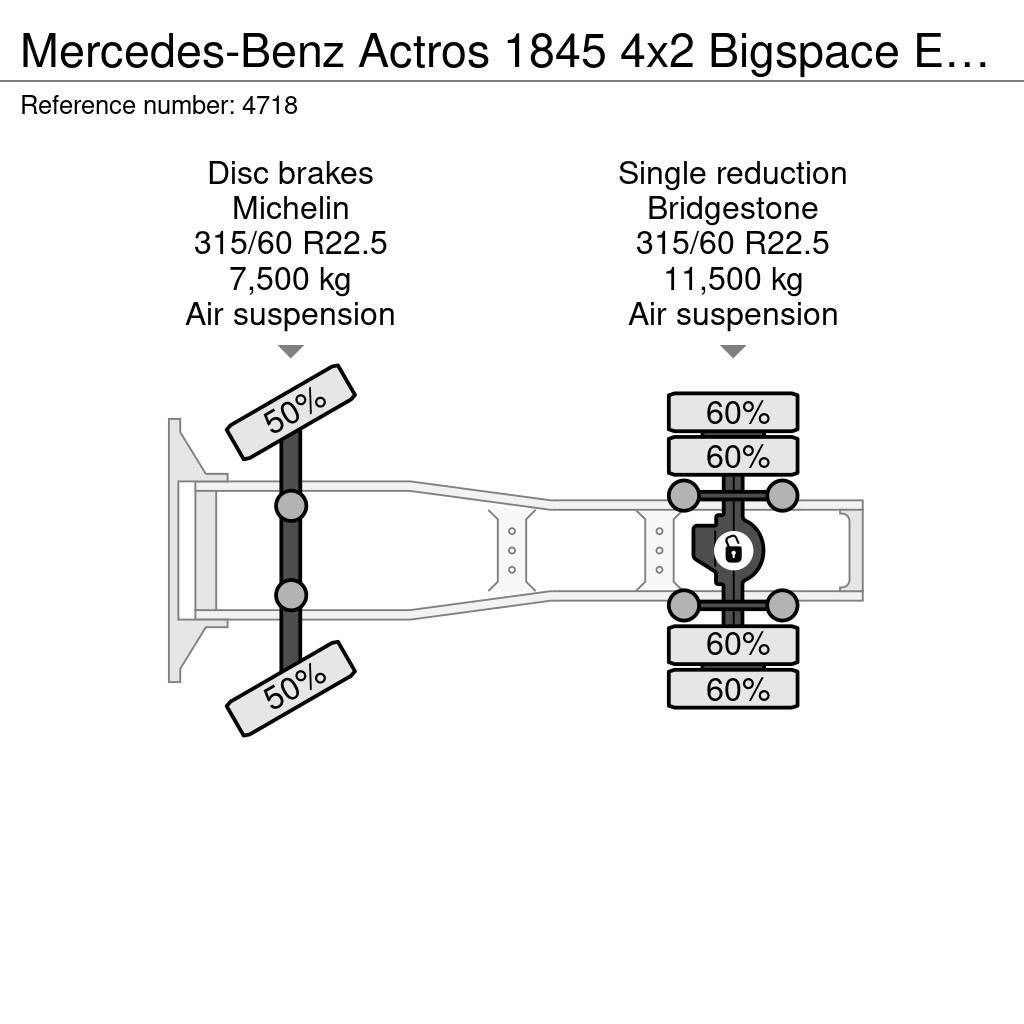 Mercedes-Benz Actros 1845 4x2 Bigspace Euro6 - MEGA - Retarder - Tegljači