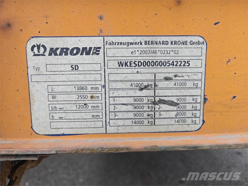 Krone SD Semirremolques de caja de lona