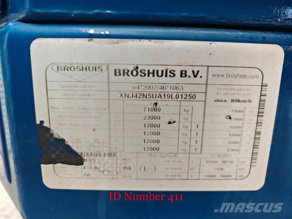 Broshuis 4SLA SLair 6.4 Meter Extandable! Diepladers