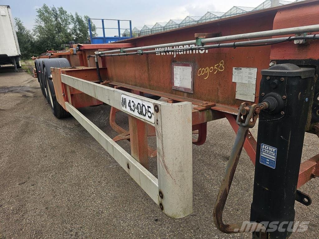 LAG O 3-39/ 40 foot tipper chassis/ steel/ saf drum./ Containerchassis
