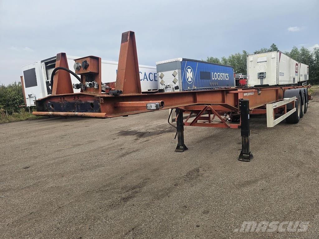 LAG O 3-39/ 40 foot tipper chassis/ steel/ saf drum./ Containerchassis