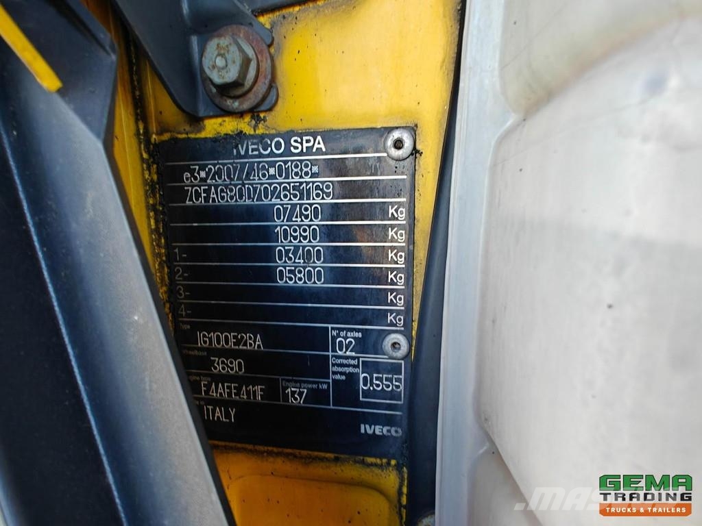 Iveco 80E190 EuroCargo 4x2 Euro6A Double Cab 7 pers. - F Sleepwagens