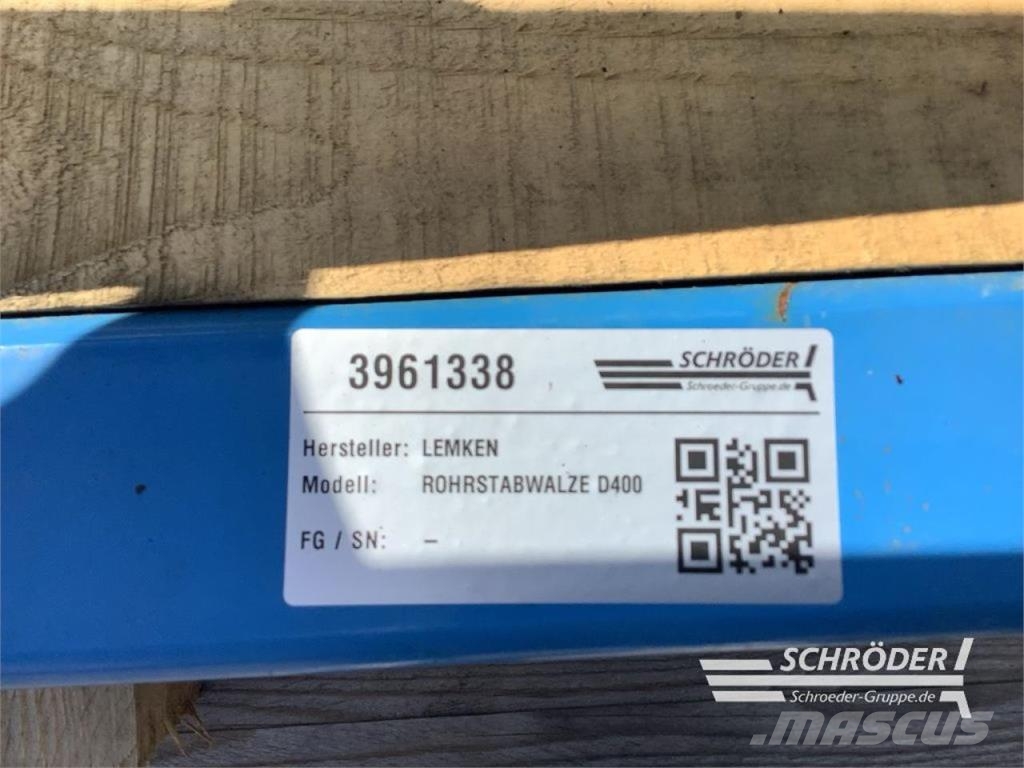 Lemken ROHRSTABWALZE D400 | 3 METER Zubehör Sämaschinen und Pflanzmaschinen