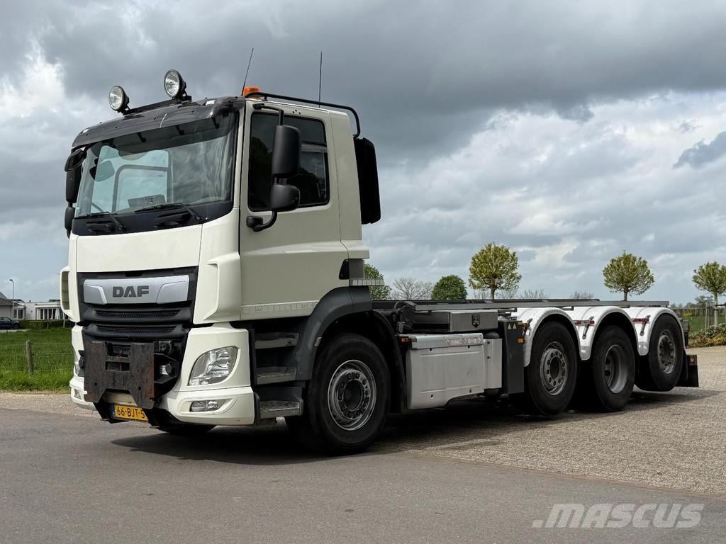 DAF CF 410 FAQ 8x2!!EURO6!!CABLE SYSTEM!! NL TRUCK شاحنات الرافعات الخطافية