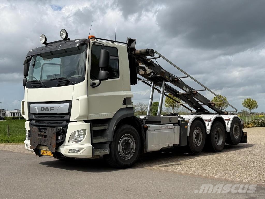 DAF CF 410 FAQ 8x2!!EURO6!!CABLE SYSTEM!! NL TRUCK شاحنات الرافعات الخطافية