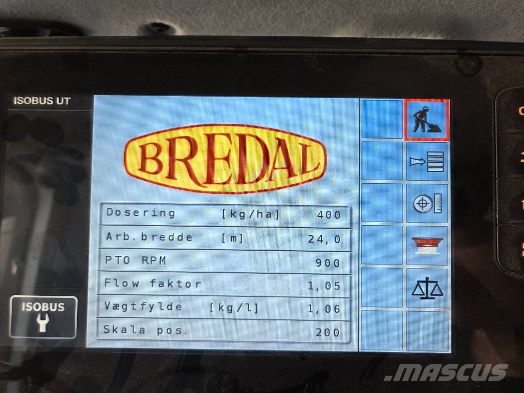 Bredal F4 Isobus معدات توزيع السماد العضوي