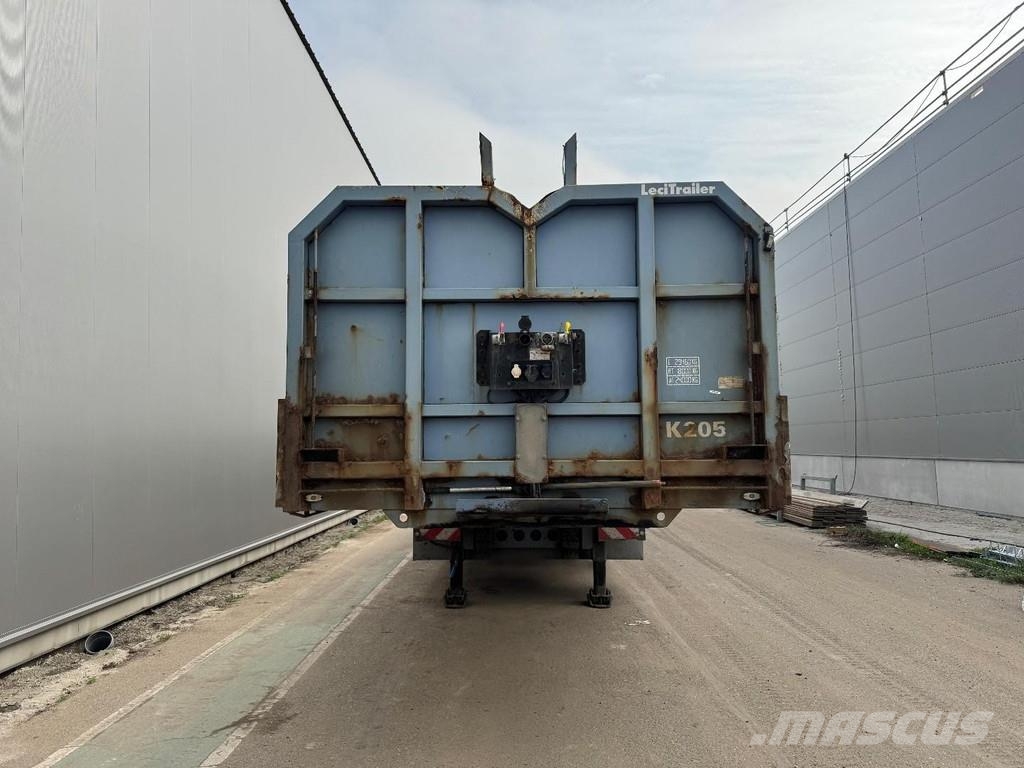 Lecitrailer p3 - 3 AXLE BPW LAST AXLE STEERING + HMF 1820K3 + Semirimorchio a pianale
