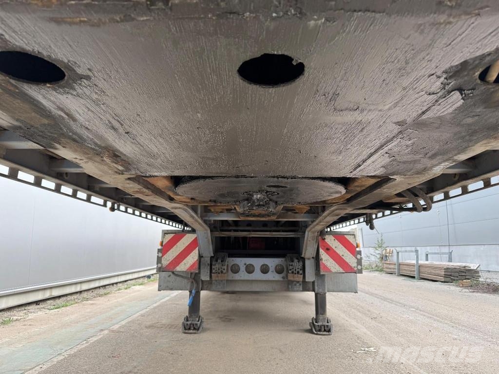 Lecitrailer p3 - 3 AXLE BPW LAST AXLE STEERING + HMF 1820K3 + Semirimorchio a pianale