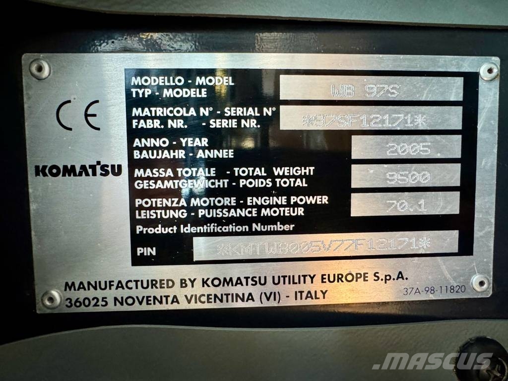 Komatsu WB 97 S TLB's