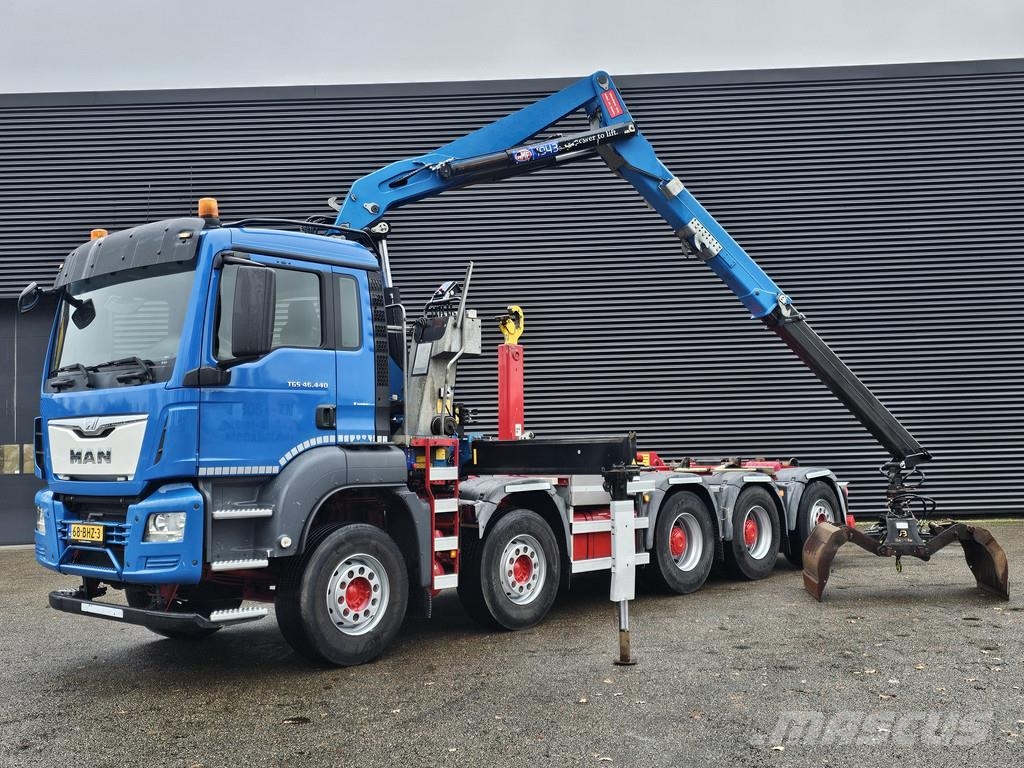 MAN TGS 47.440 BBL / 10X4 HOOKLIFT + Z CRANE Φορτηγά με Γερανό