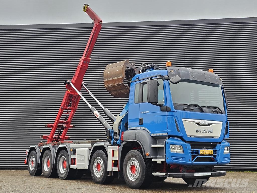 MAN TGS 47.440 BBL / 10X4 HOOKLIFT + Z CRANE Φορτηγά με Γερανό