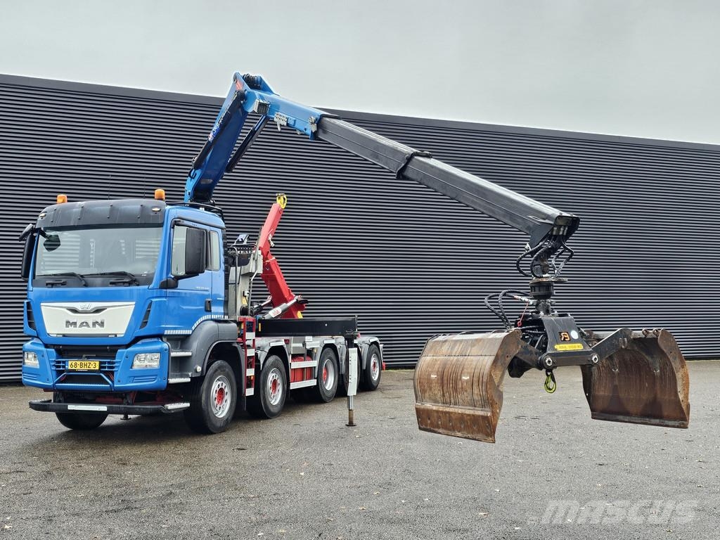 MAN TGS 47.440 BBL / 10X4 HOOKLIFT + Z CRANE Φορτηγά με Γερανό