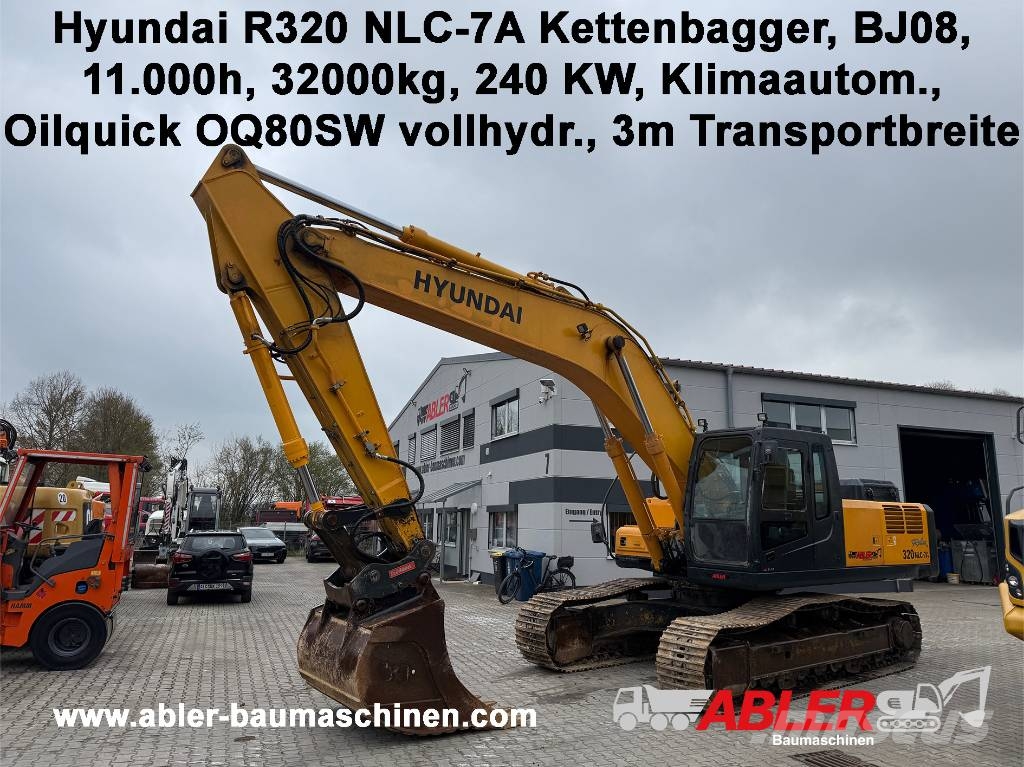 Hyundai R320 NLC-7A Kettenbagger OQ80 Bageri guseničari