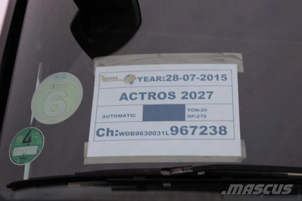 Mercedes-Benz Actros 2027 + EURO 6 + 19T Skåpbilar