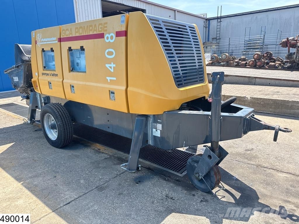 Putzmeister BSA 1408E 110 kW, 106 bar, 79 m3/hr, 395 Hour Betonpomptrucks