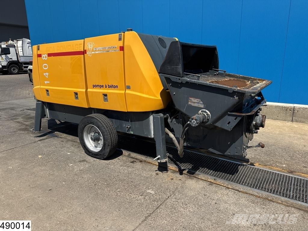 Putzmeister BSA 1408E 110 kW, 106 bar, 79 m3/hr, 395 Hour Betonpomptrucks