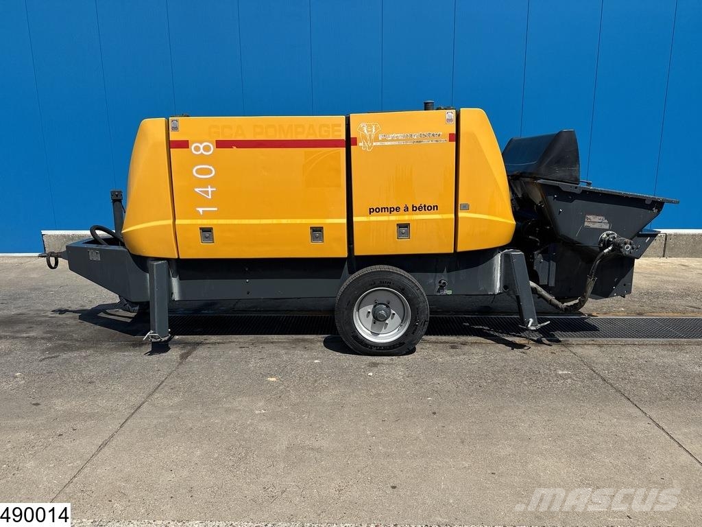Putzmeister BSA 1408E 110 kW, 106 bar, 79 m3/hr, 395 Hour Betonpomptrucks