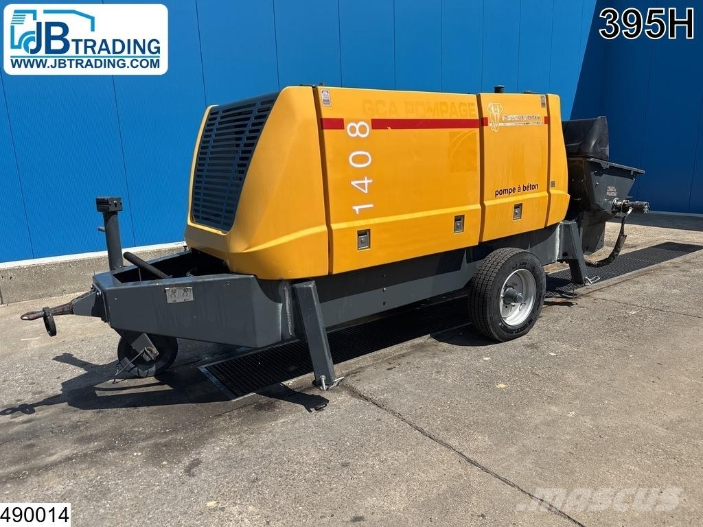 Putzmeister BSA 1408E 110 kW, 106 bar, 79 m3/hr, 395 Hour Betonpomptrucks