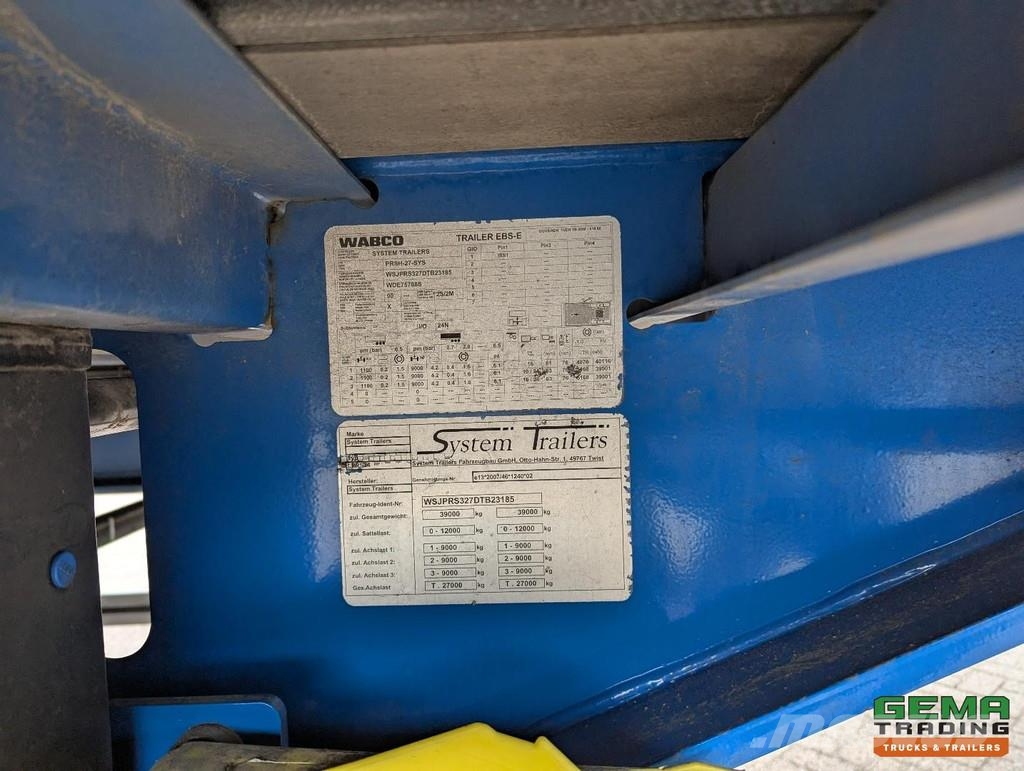 System Tailer LPRS24 3-Axle SAF - Curtains/Roof - カーテンサイダー