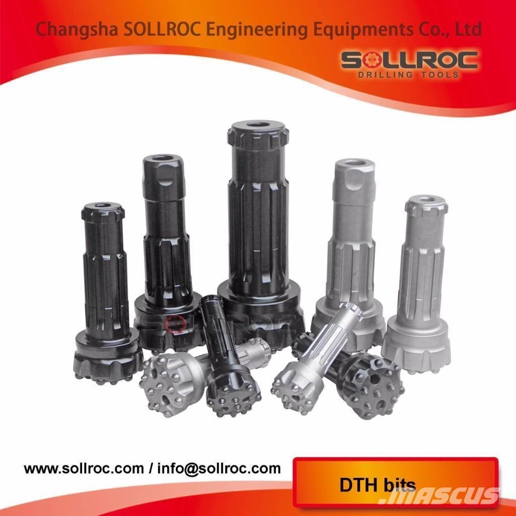 Sollroc DTH bit DHD380, COP84, QL80, SD8, M80 Sondaj ekipmanı aksesuarları ve yedek parçaları