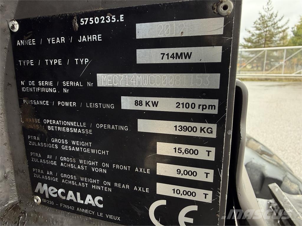 Mecalac 714MW Pyöräkaivukoneet