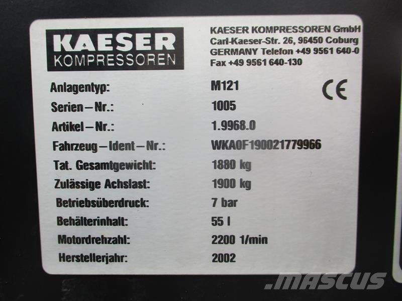Kaeser M 121 Compressores