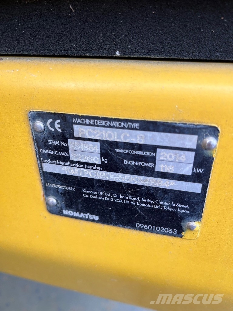 Komatsu PC 210 LC-8 履带挖掘机