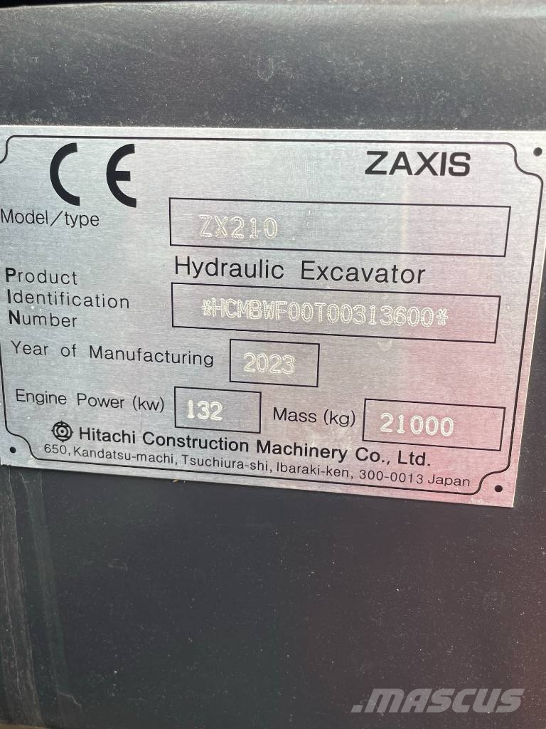 Hitachi Zaxis 210 H-3G Excavadoras sobre orugas