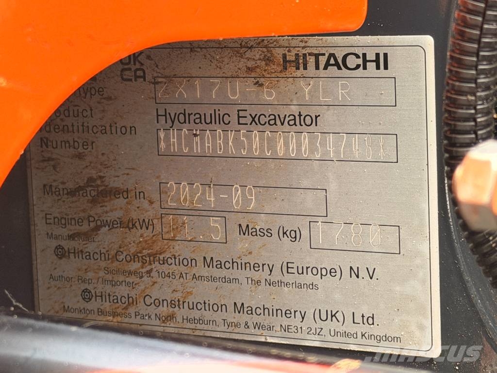 Hitachi ZX 17 U-6 Εκσκαφάκι (διαβολάκι) < 7t