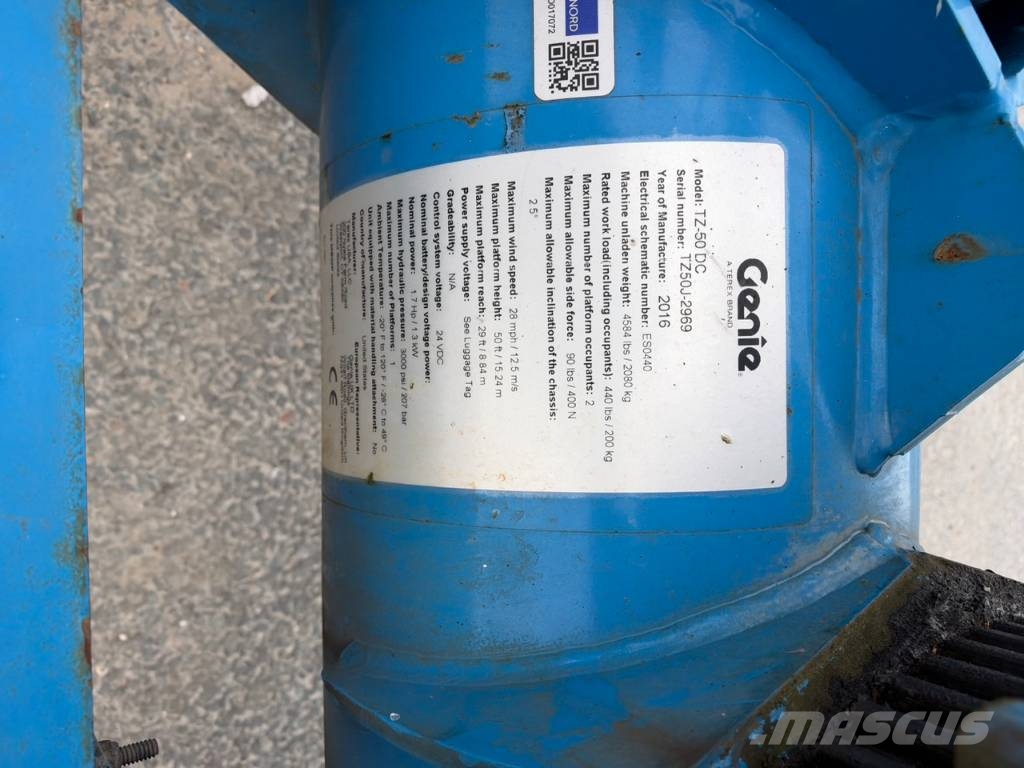 Genie TC 50 DC aanhangwagen hoogwerker 17 meter Järelveetavad korvtõstukid