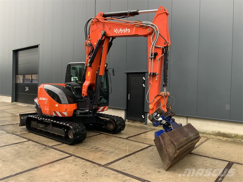 Kubota KX 080-4 Midi excavators 7t - 12t