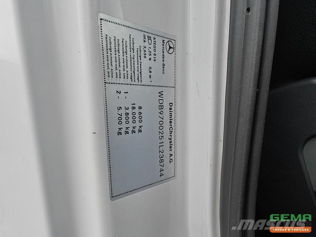 Mercedes-Benz ATEGO 816 4x2 Day Cab (3 pers) Euro4 - Enclosed Bo Box trucks
