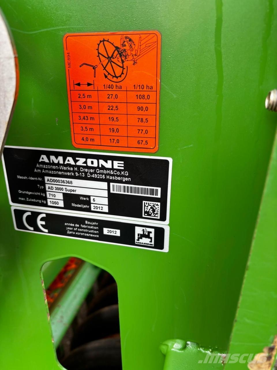 Amazone AD 3000 Super Sorvetőgép