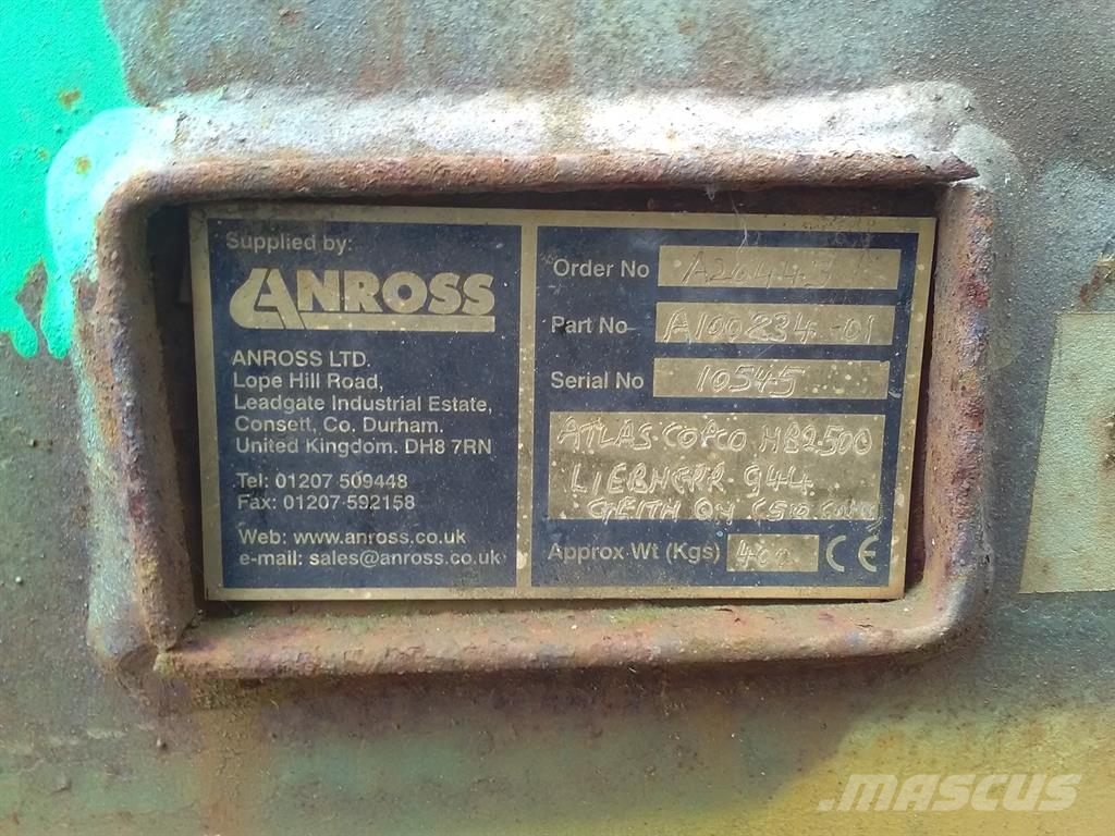 Liebherr 944-Atlas copco HB2500-Adaptor plate/Quick coupler Quick connectors