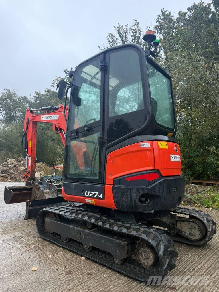 Kubota U 27-4 حفارات صغيرة أقل من 7 طن (حفارات صغيرة)