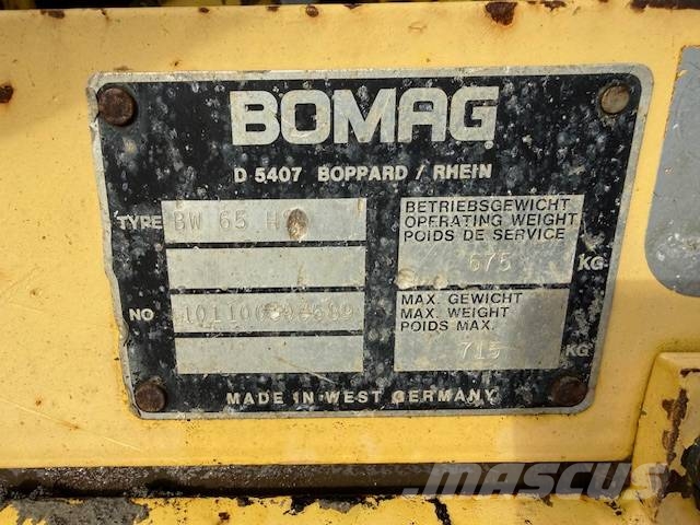 Bomag BW 65 S Rouleaux tandem