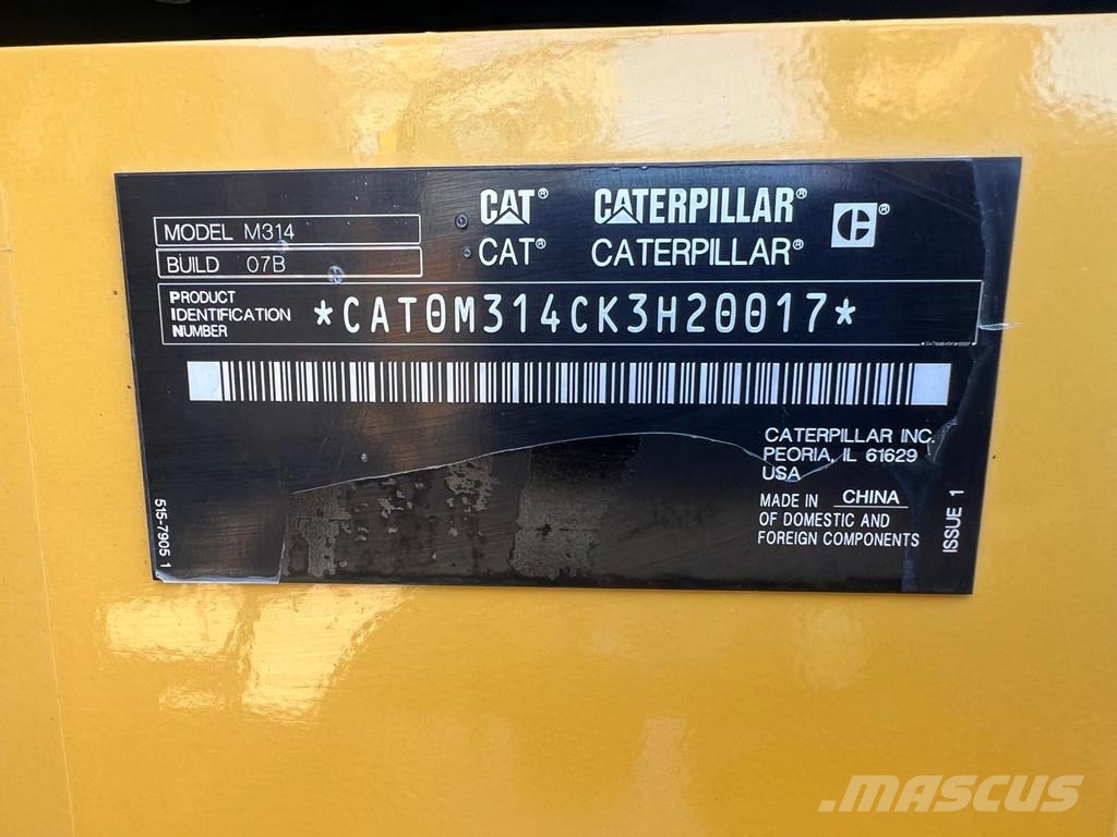 CAT M314 next gen . Excavadoras de ruedas