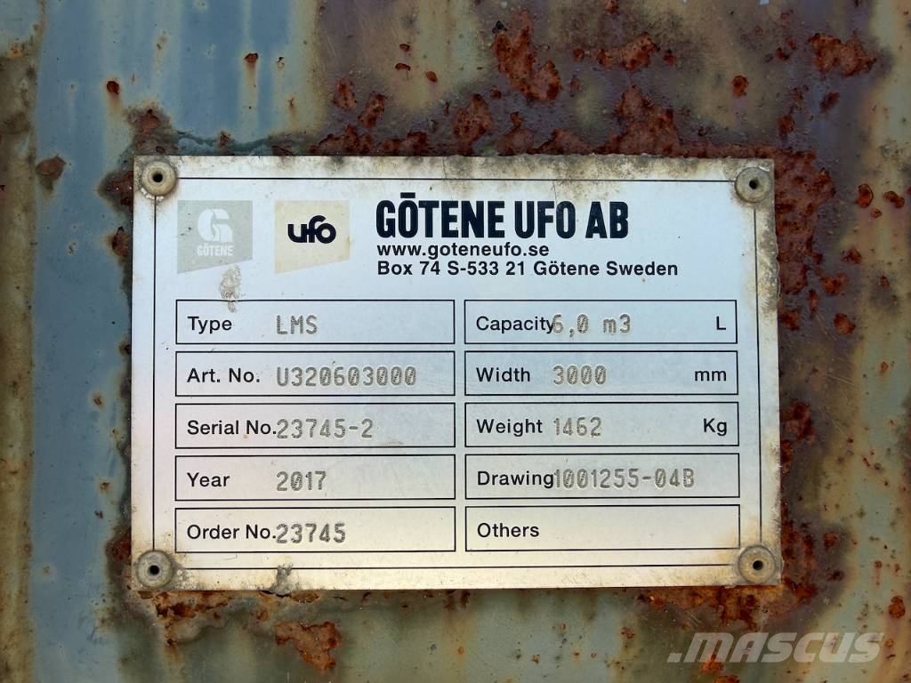 Volume bak / Volume bucket 300cm Volvo / Lundberg connection Skopor