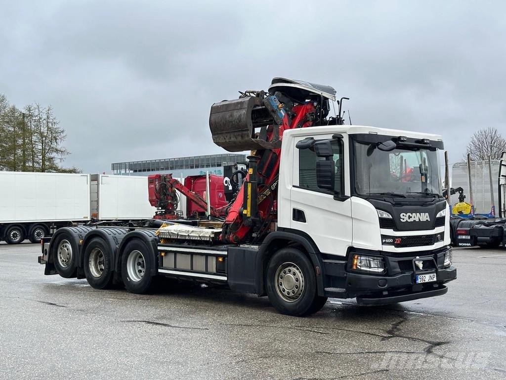 Scania P500 PALFINGER Q170Z84TI 起重车