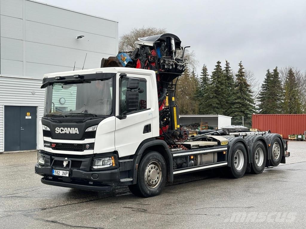 Scania P500 PALFINGER Q170Z84TI 起重车