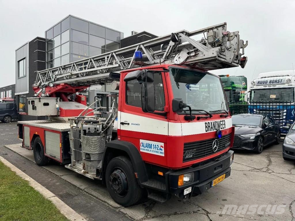 Mercedes-Benz 1120 OF MAGIRUS 24 METER + KORF + SLANGS 消防車