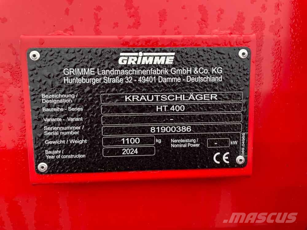 Grimme VARITRON 470 GEN III RS vario Egyéb mezőgazdasági gépek