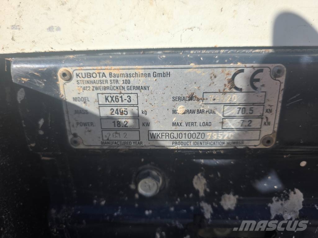 Kubota KX 61-3 Miniescavatori